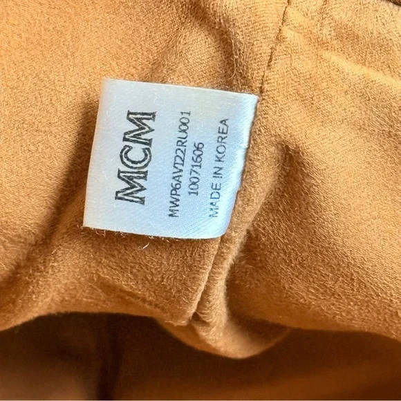 Mcm Red Visetos Coated Canvas Liz Pouch Shoulder Bag - Picture 7 of 13